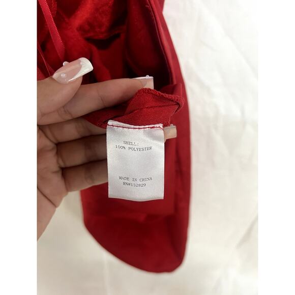 superdown Autumn Sleeveless Crossback Strap Bodycon Slip Mini Dress Red Womes XS - Picture 6 of 7